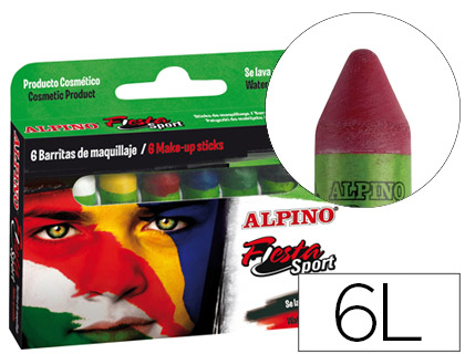 6 barras maquillaje Alpino Sport